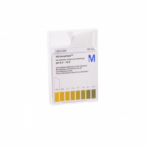 Test pH 6.5-10 - Boîte de 100 bandelettes Test pH 6.5-10 - Boîte de 100 bandelettes